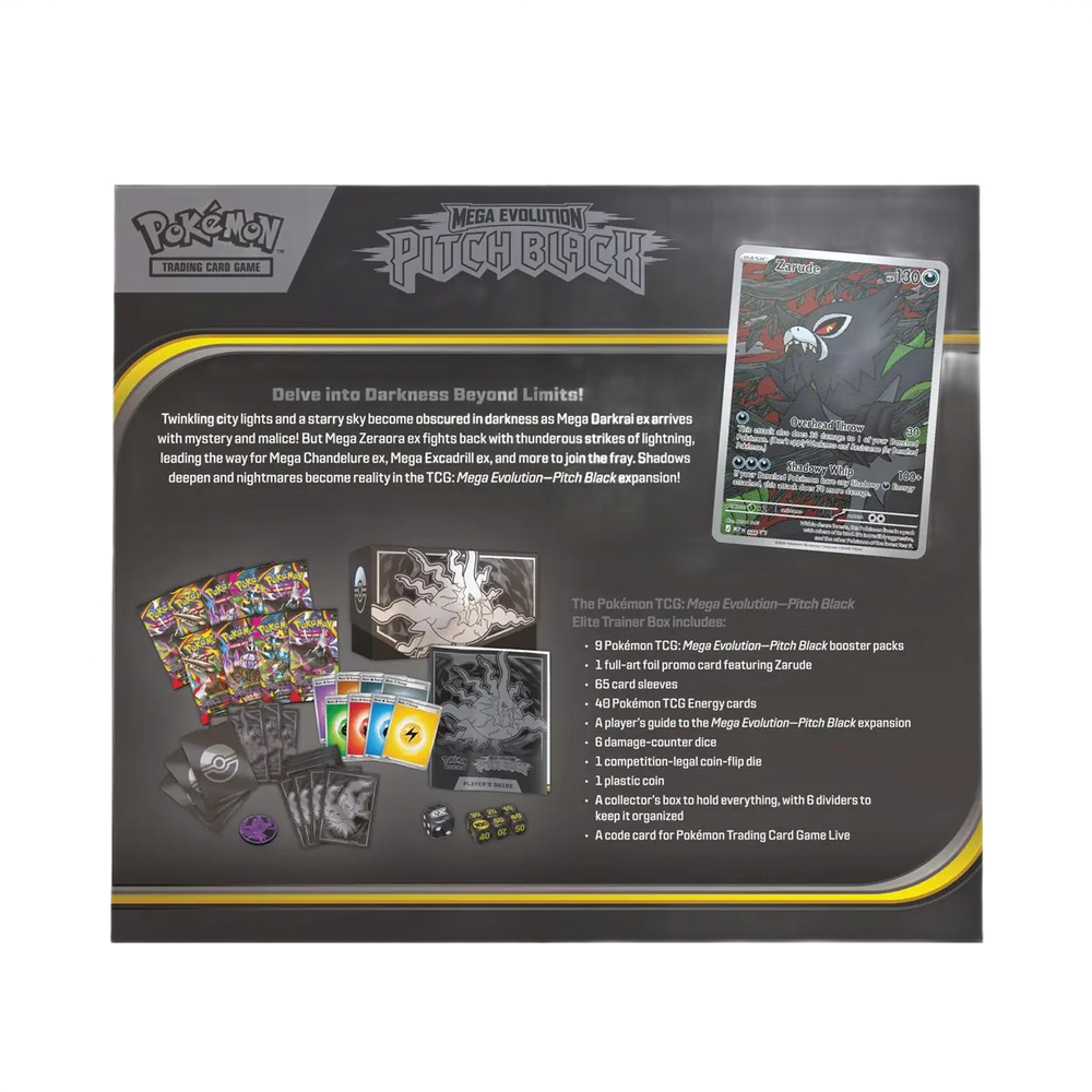 Pokémon Mega Evolutions Pitch Black Elite Trainer Box (Eng)